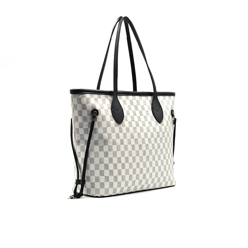 Grand Edition Hand Bag White and Grey