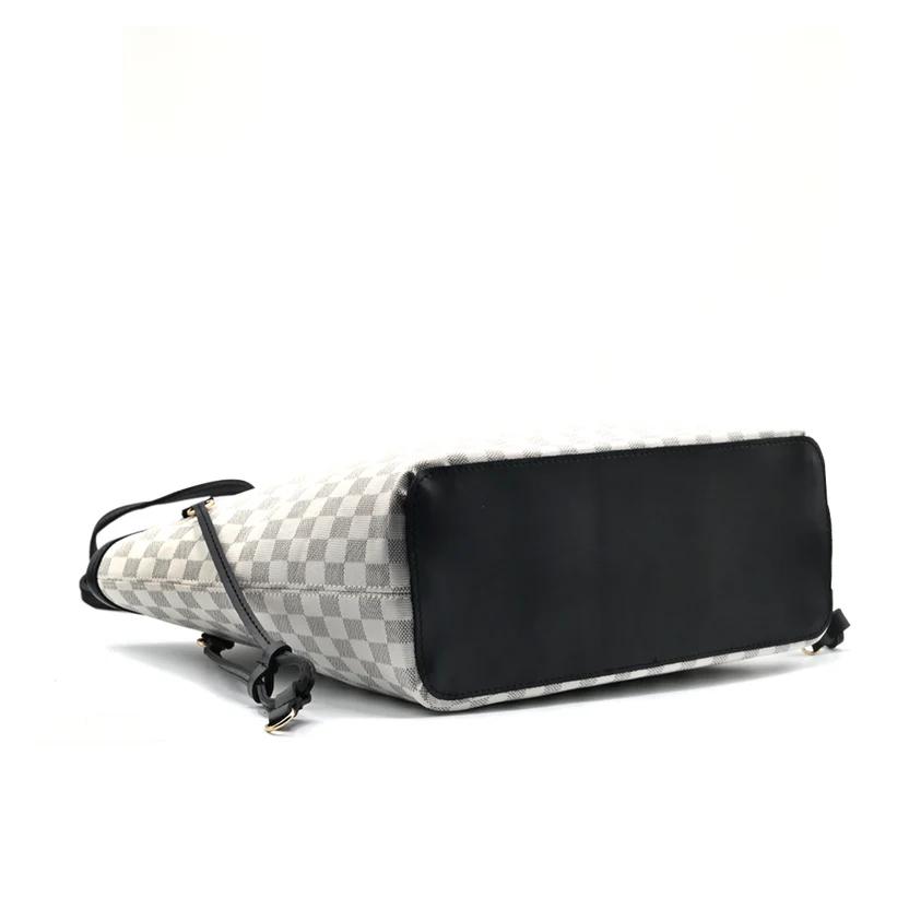 Grand Edition Hand Bag White and Grey