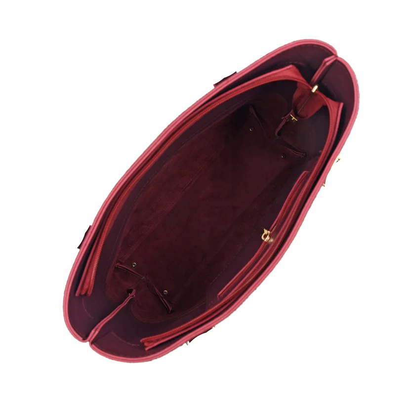 ClassiCarry Tote Bag Maroon